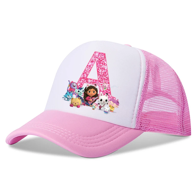 New Gabby Dollhouses bambini berretti da Baseball lettere inglesi cappello da cartone animato ragazze cappello da sole berretto con visiera