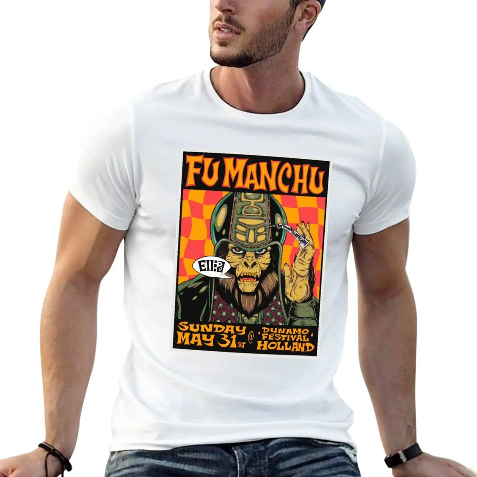 

New fu manchu T-Shirt customized t shirts Oversized t-shirt oversized t shirts men clothings