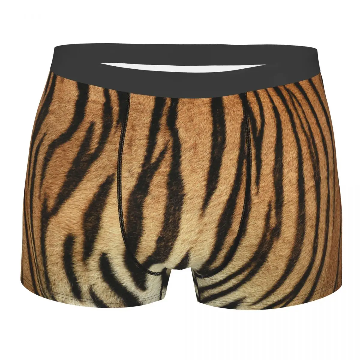 

Tiger Skin Pattern Underwear Male Sexy Printed Custom Animal Texture Boxer Briefs Shorts Panties Breathbale Underpants