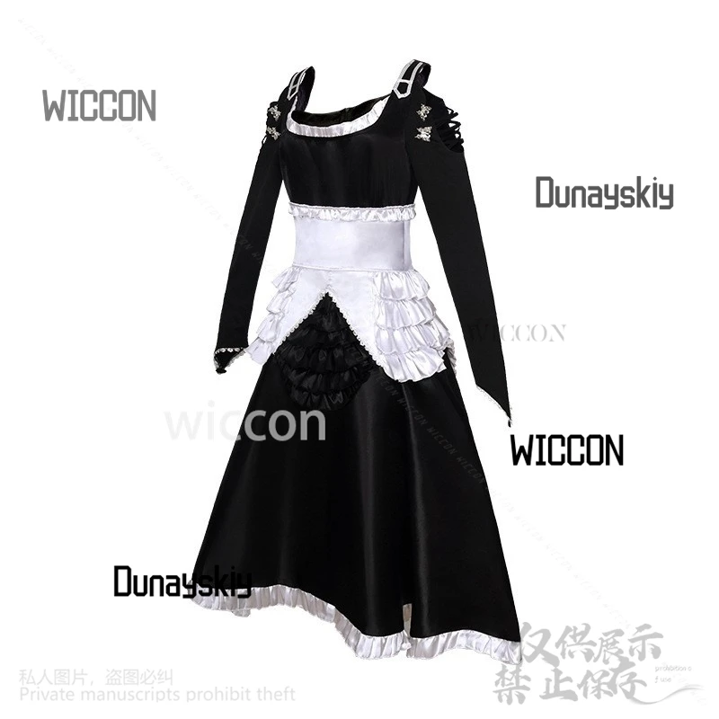 أنيمي لعبة Azur Lane تأثيري فاتح زي القوطية الأسود الدانتيل رائع خمر لوليتا مثير Kawaii فستان هالوين مخصص