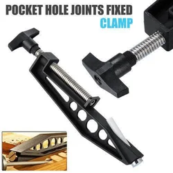 Pocket Hole Joints fixed Clamp Slant Hole Pull Clip Woodworking Jig for Kreg