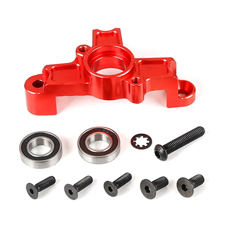 Rc Car Metal Clutch Tripod Metal Clutch Bell Mount for 1/5 HPI ROFUN BAHA KM Rovan Baja 5B 5T 5Sc Toys Parts,Red