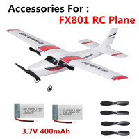 FX801 RC Plane Battery 3.7V 400mAh  For FX801 RC Plane  Accessories Battery