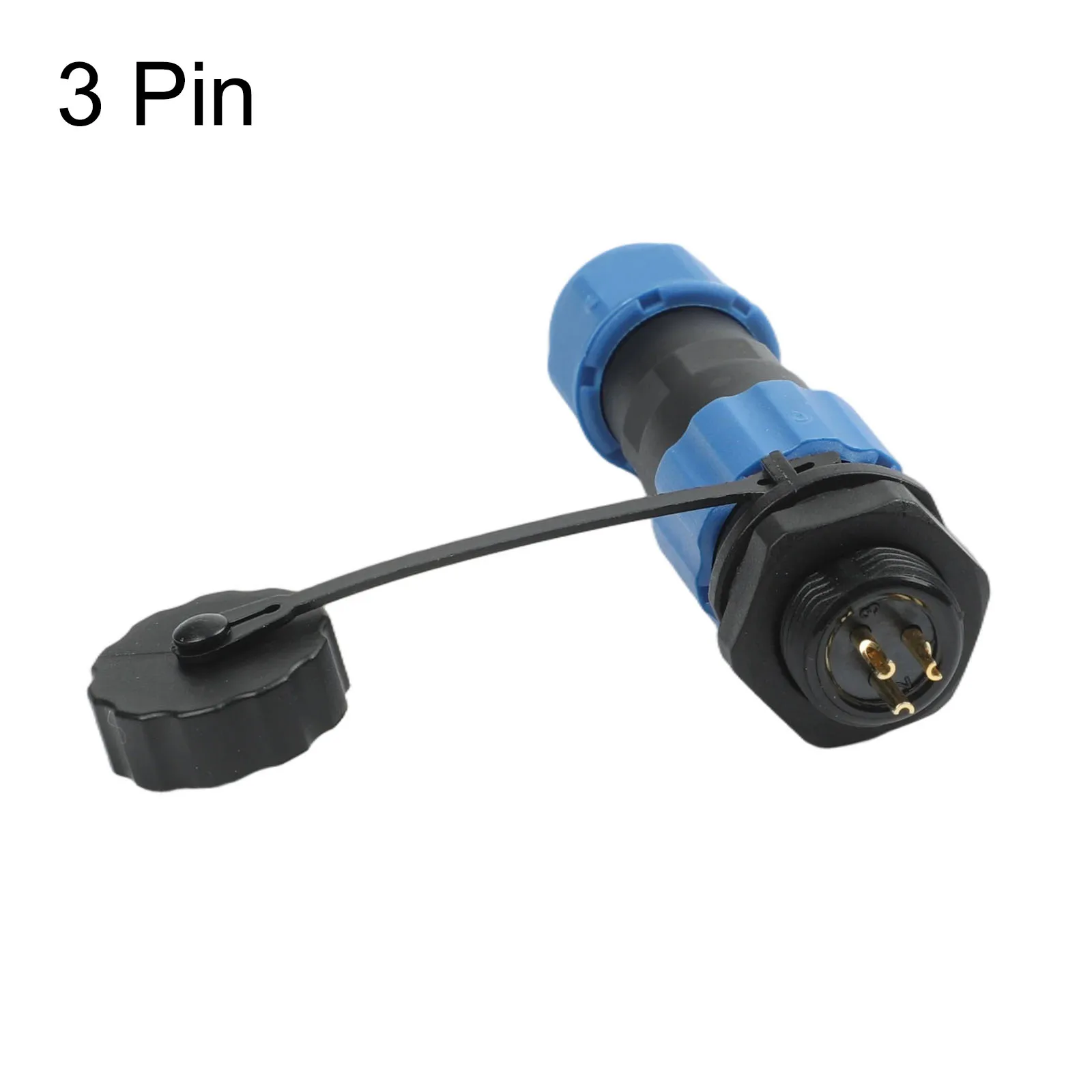 IP68 Rated SD13 Aviation Socket Connector with Threaded Coupling for LED Lighting and Electrical Engineering Applications