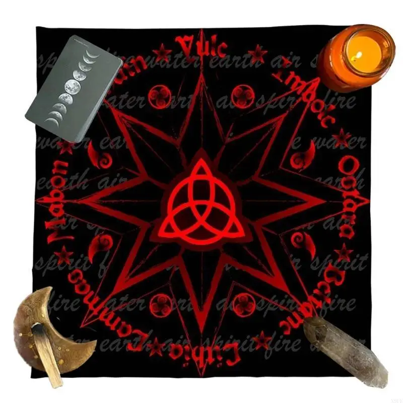 

X9ff tarots card tablecloth Алтари ткань восемь заостренных звездных астрологий скатерть