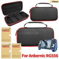 EVA Portable Storage Bag Shockproof Travel Carry Bag Anti-scratch Game Console Carrying Bag with Mesh Pocket for Anbernic RG556