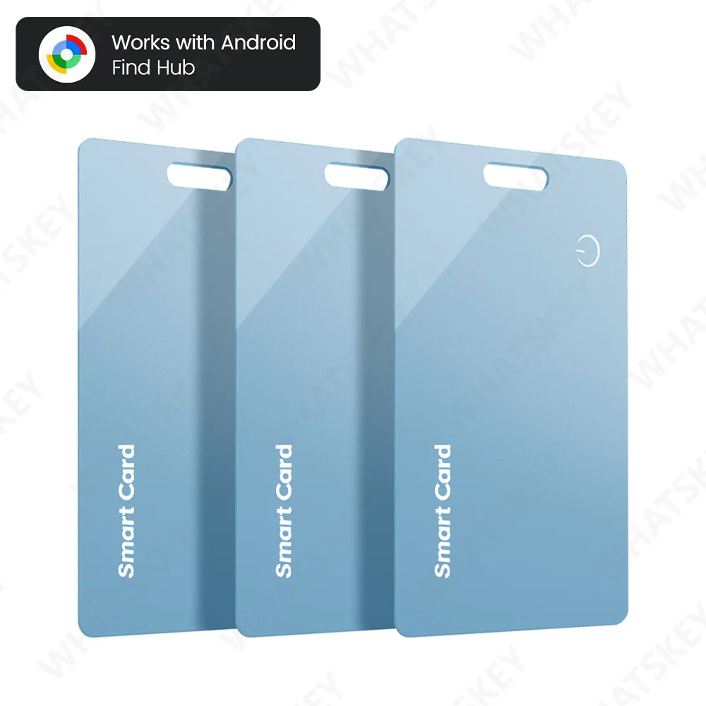 Ultradunne Global GPS Android Tracker Card draadloos opladen Waterdichte Smart Wallet Tracker Card met Google Find My Device App