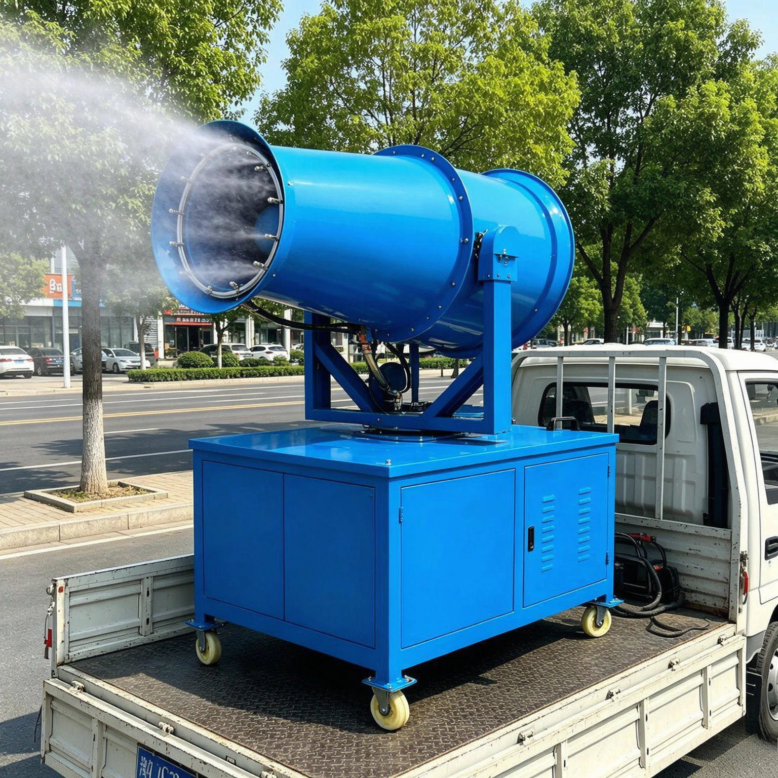 Environmental Dust Control Vehicle Mounted Fog Cannon Machine for Municipal Road Dust Suppression Cooling Mist Cannon Machine