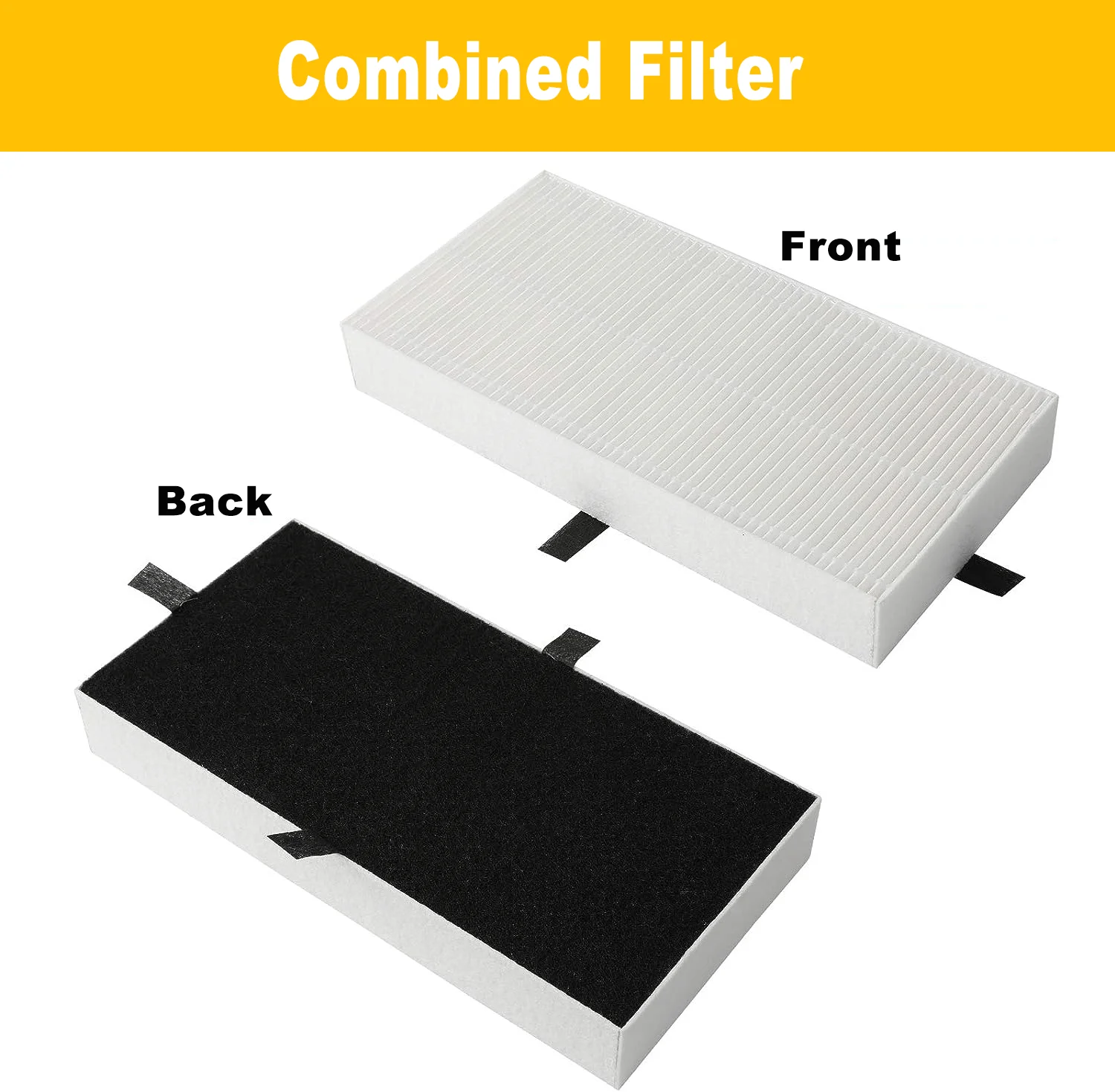 แผ่นกรอง HEPA แท้2ชิ้นสำหรับ Honeywell U HRF201B กรองเครื่องกรองอากาศ HHT270