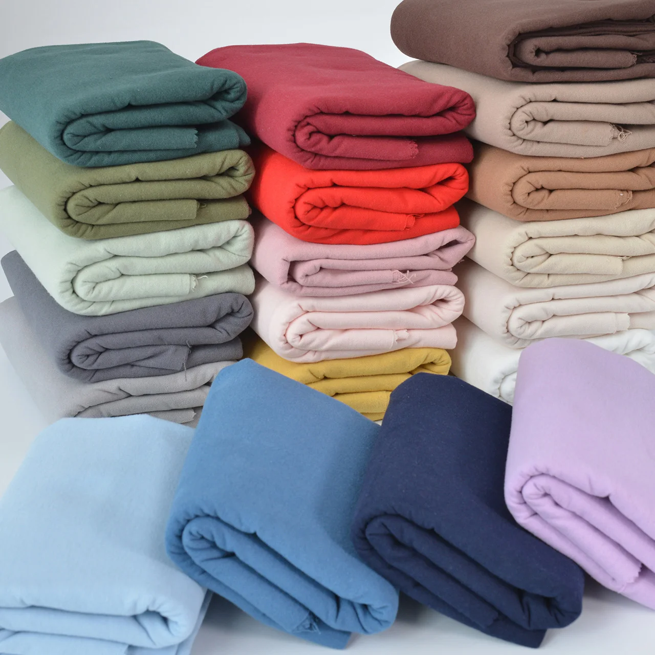 

Colorful 100% Pure Cotton Fabric Clothing Home Wear Clothes DIY Bedding All Cotton Brushed Plain Color Solid Color Cotton Fabric
