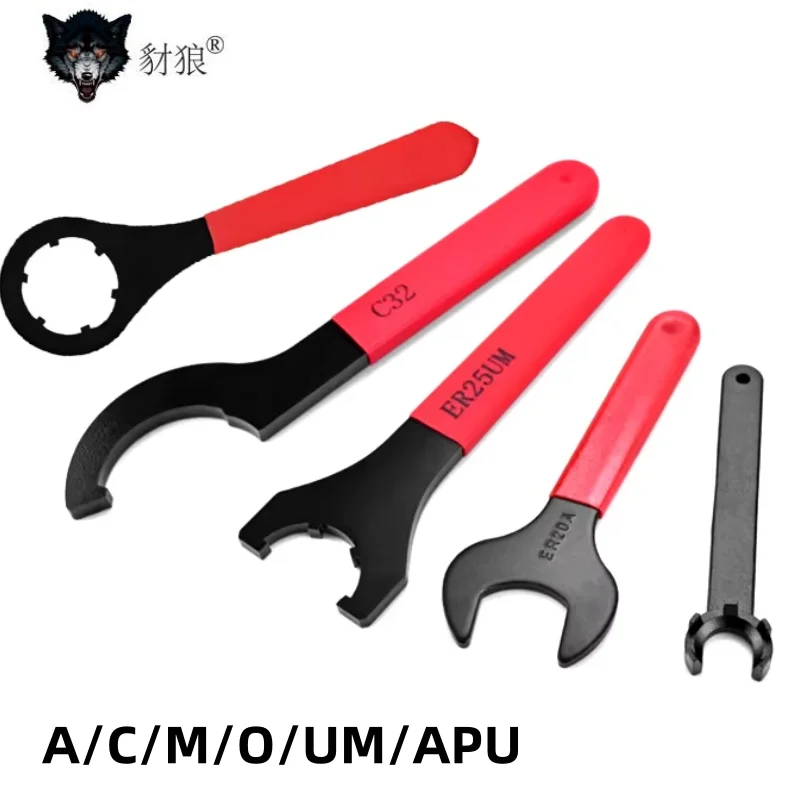 ER ISO APU Wrench ER ER8 ER11 ER16 ER20 ER25 ER32 ER40 ISO20 ISO25 ISO30 APU13 APU16 C25 C32 C40 ER16MS ER20MS Wrench Nut Collet