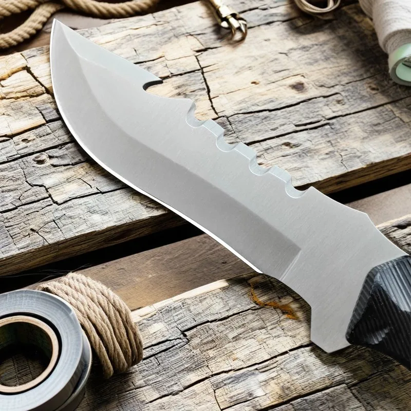 Outdoor camping with knives High-Hardness Knife EDC Fixed Blade Field Multi-purpose Survival Knife and Cutting Knife