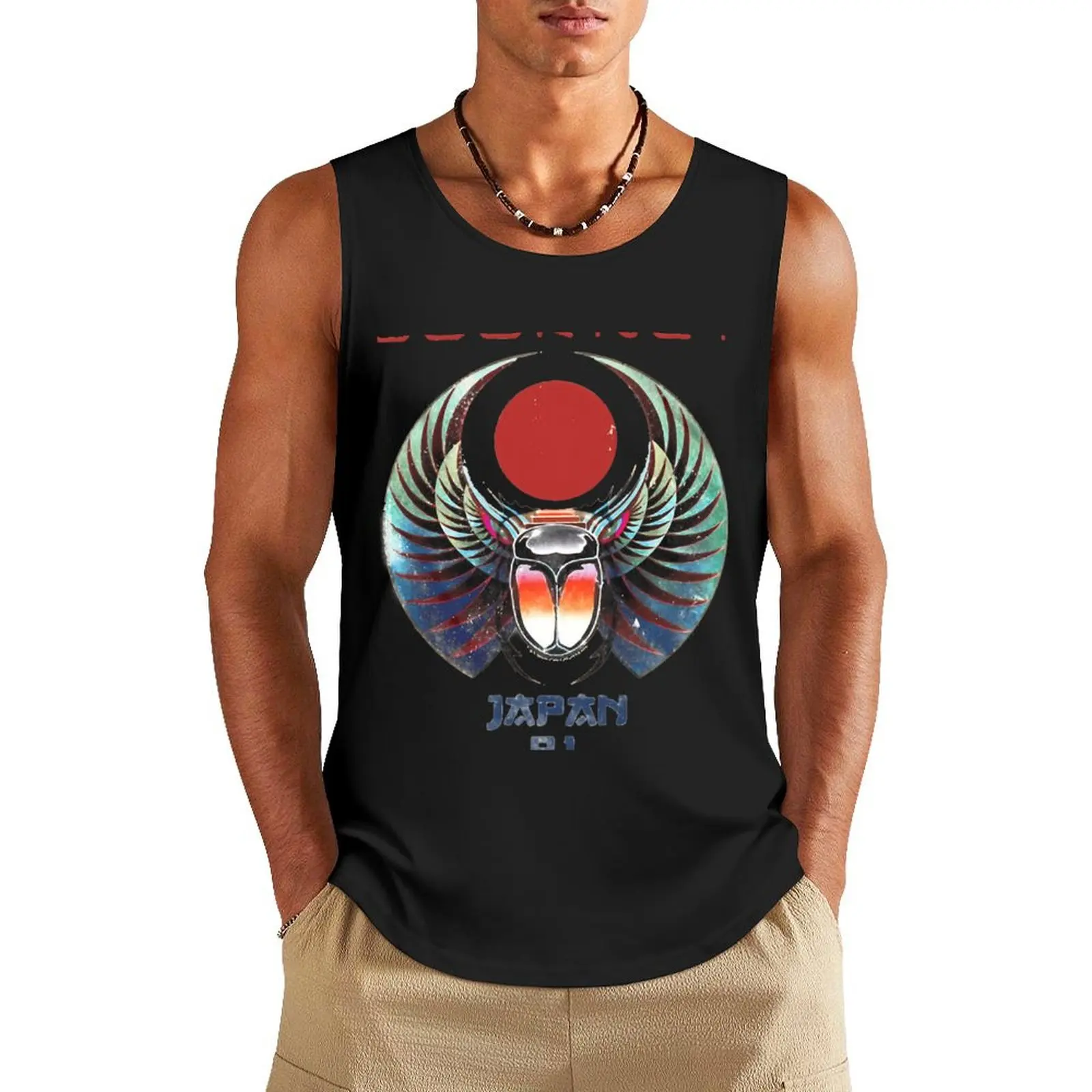 

Journey 81 Classic Tank Top clothes for men summer anime gym Muscle fit sleeveless t-shirts for men