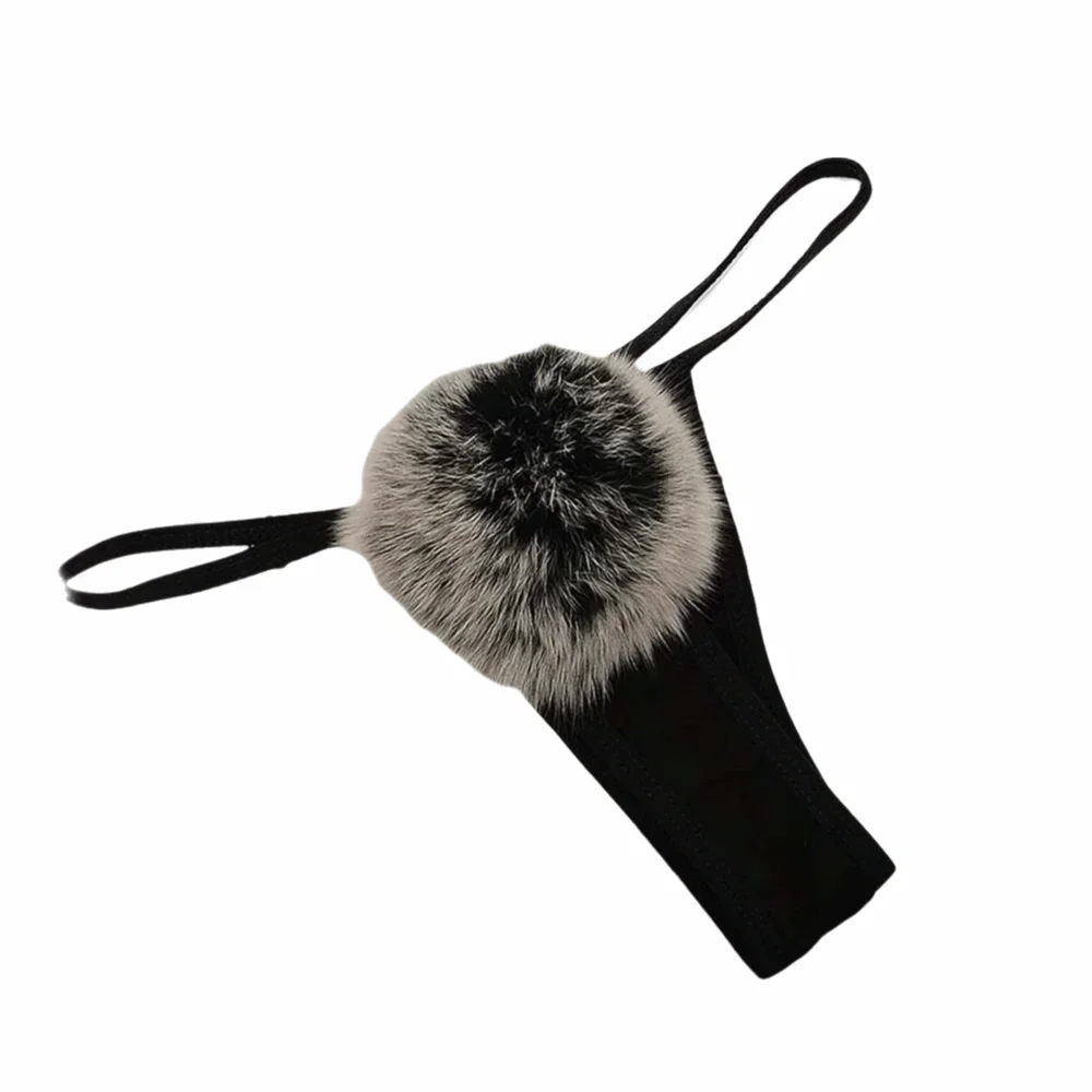 Underwear Cute Rabbit Tail Cosplay Women G-String Bikini T-Back Women Panties Thong