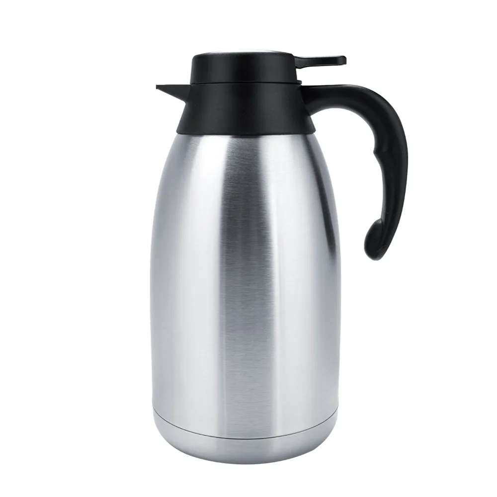 

Stainless Steel Vacuum Insulated Water Pot 1.5L/2L Capacity Vacuum Insulated Stainless Steel Thermos Silver Coffee Pot