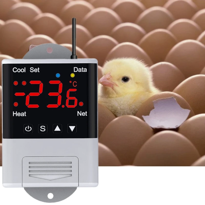 WIFI サーモスタット 110V-230VAC デジタル温度電話アプリリモコン DS18B20 ドロップシッピング
