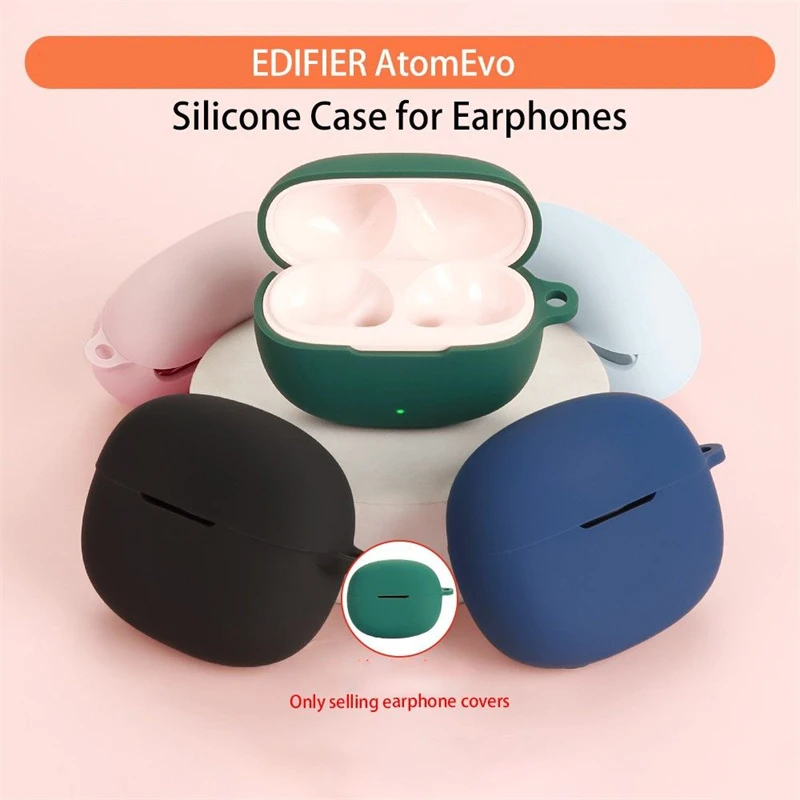 Skinlee Case For Edifier Atom Evo Multi-colored Liquid Silicone Full Protective Shell For Edifier Atom Evo Cover