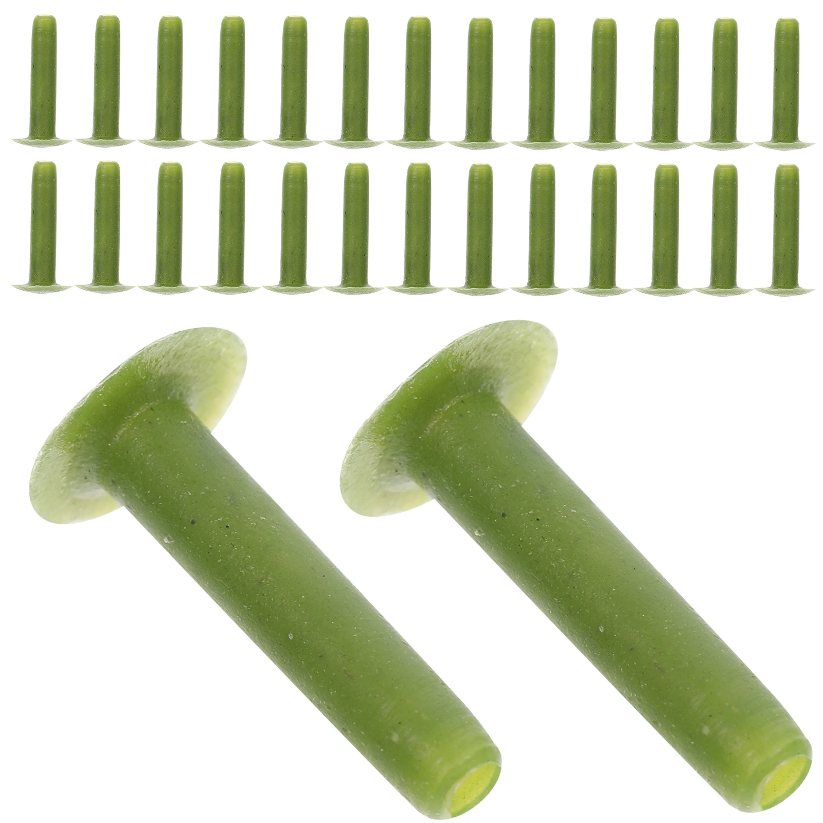 

100 pcs Flower Nails Artificial Stems Simulated Floral Arranging Accessories Plastic Flower Nails Green Color Diy Tools