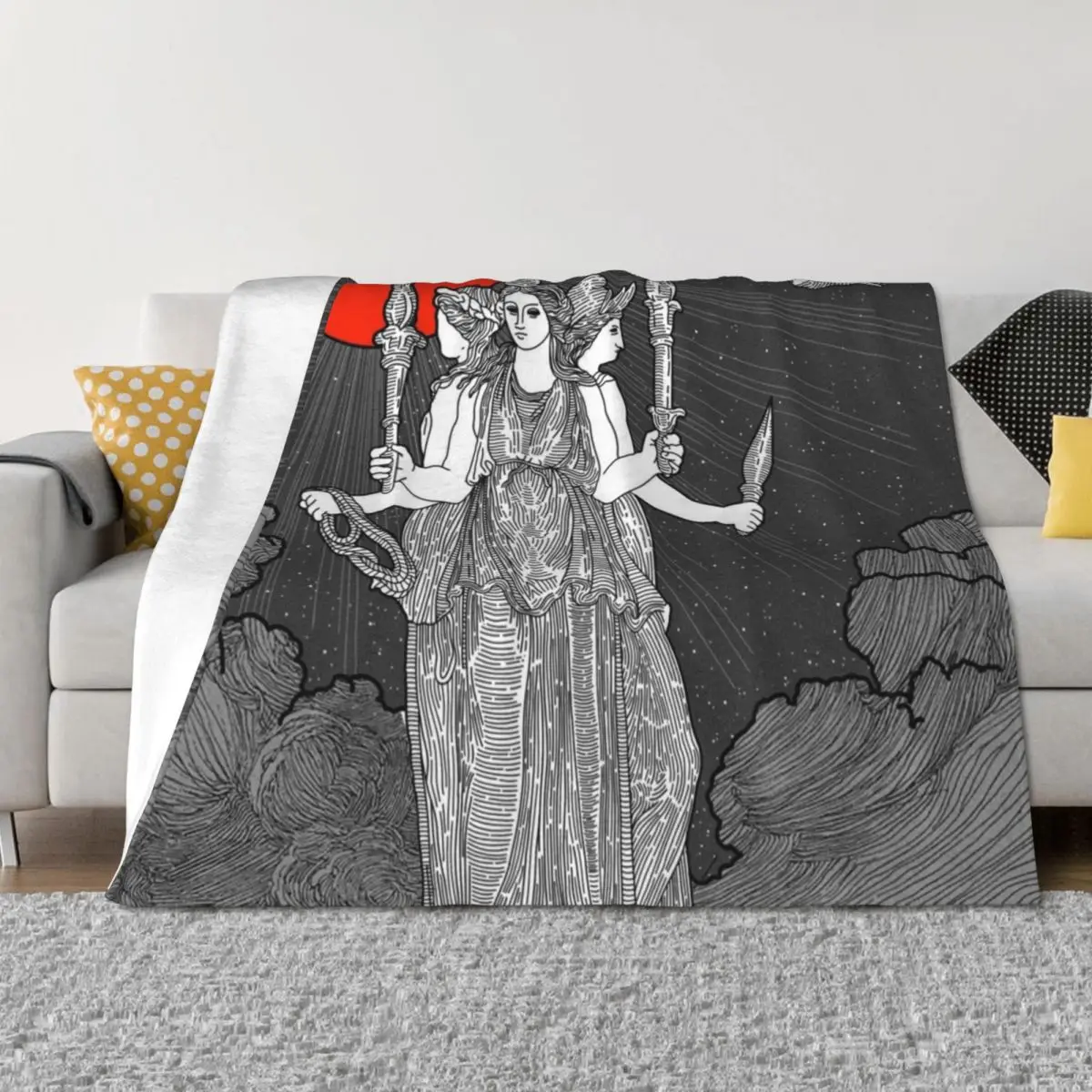

HECATE GODESS Throw Blanket Heavy Designers Thins Blankets