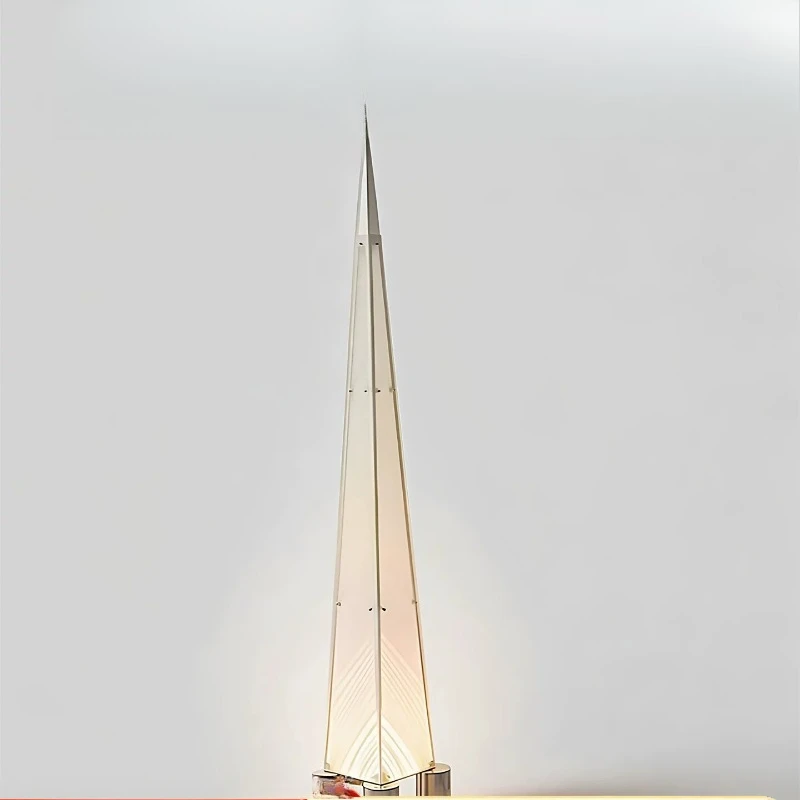 Industrial wind floor lamp Modern bedroom Living room atmosphere designer Pyramid industrial wind floor lamp