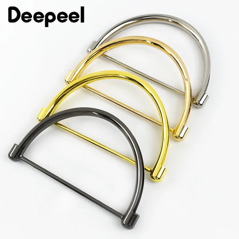 2/4/10Pcs Deepeel Metal Bag Handles O D Rings Buckles for Women Handbag Lock Decor Bags Clasp Replace DIY Hardware Accessories