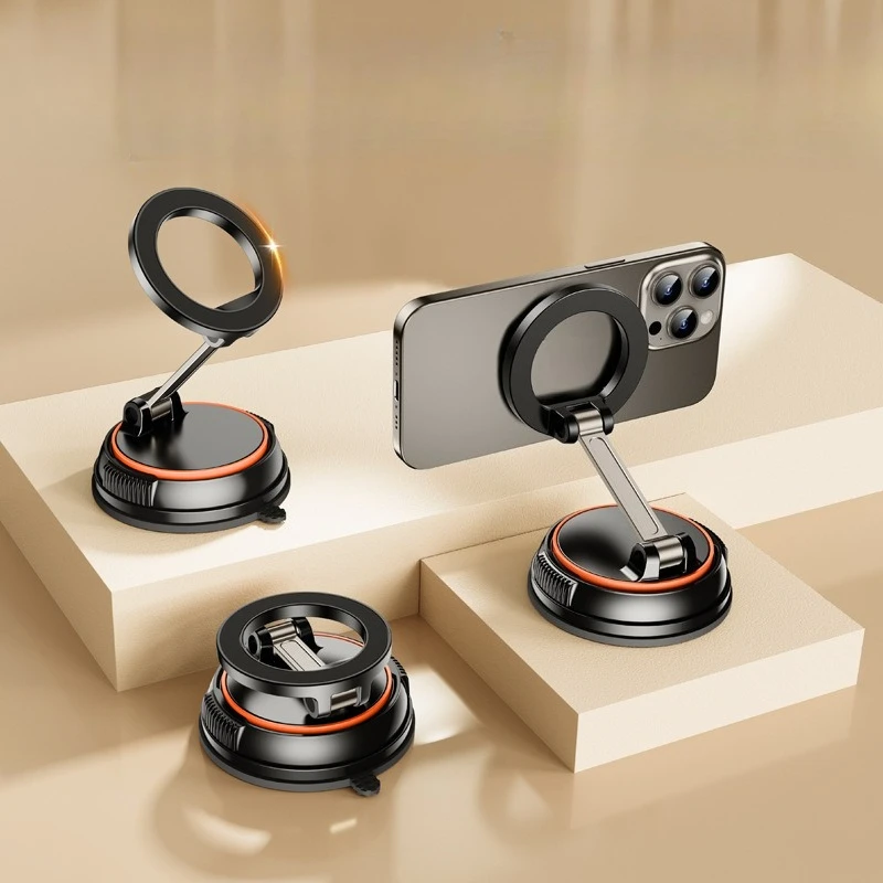 For Dashboard Arch Bridge Stable Base Multi-Angle Adjustable Dual-Pivot Gravity Clip Bracket Phone Holder Stand Mount Car