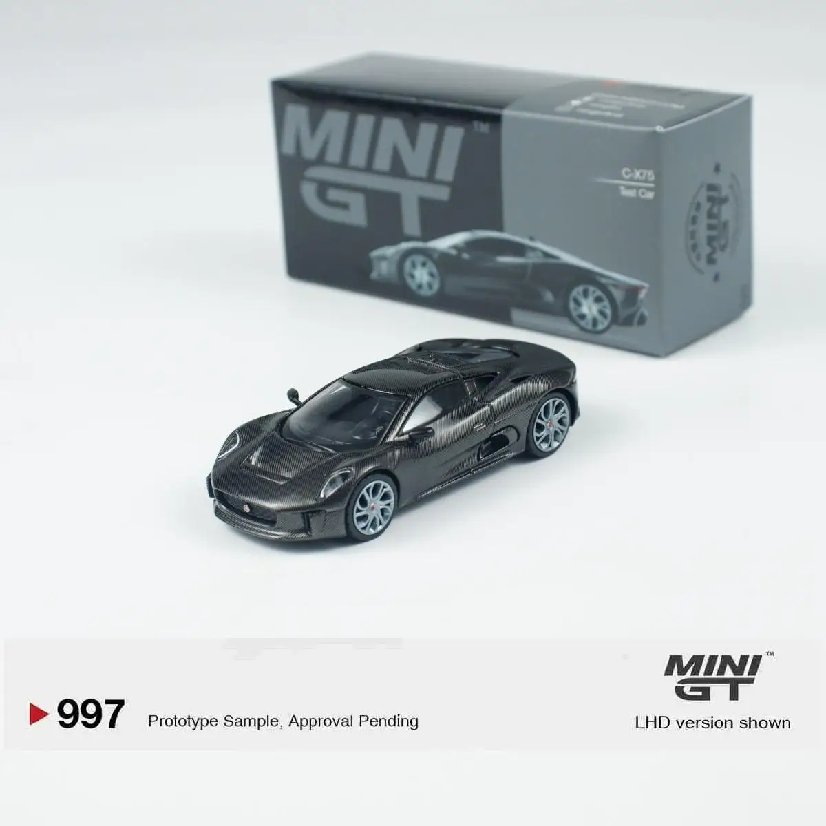 

TSM MINIGT 1:64 C-X75 minigt 979, тестовый автомобиль, черный литой под давлением сплав, коллекция моделей автомобилей, подарок