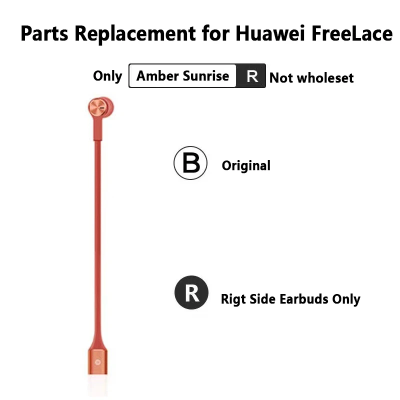 Original Left or Right Parts For HUAWEI FreeLace Wireless Neckband Headphones Lost Replacement Split Single Parts Earphone