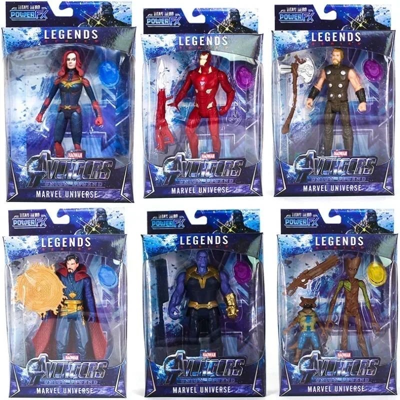Los vengadores de Marvel Endgame Infinity War figuras de acción juguete superhéroe leyendas Iron Man Thor Hulk Thanos capitán muñeca regalos para niños
