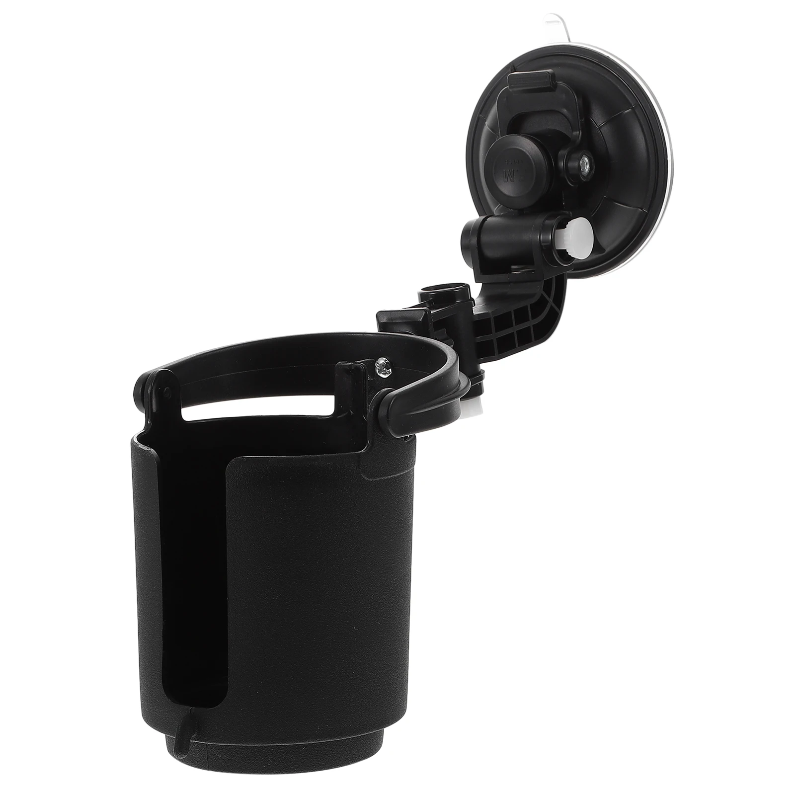 

Universal Car Cup Holder Black Plastic Suction Mount For Windshield Bottle Drink Storage Spill Resistant Fit All Cans Car Water