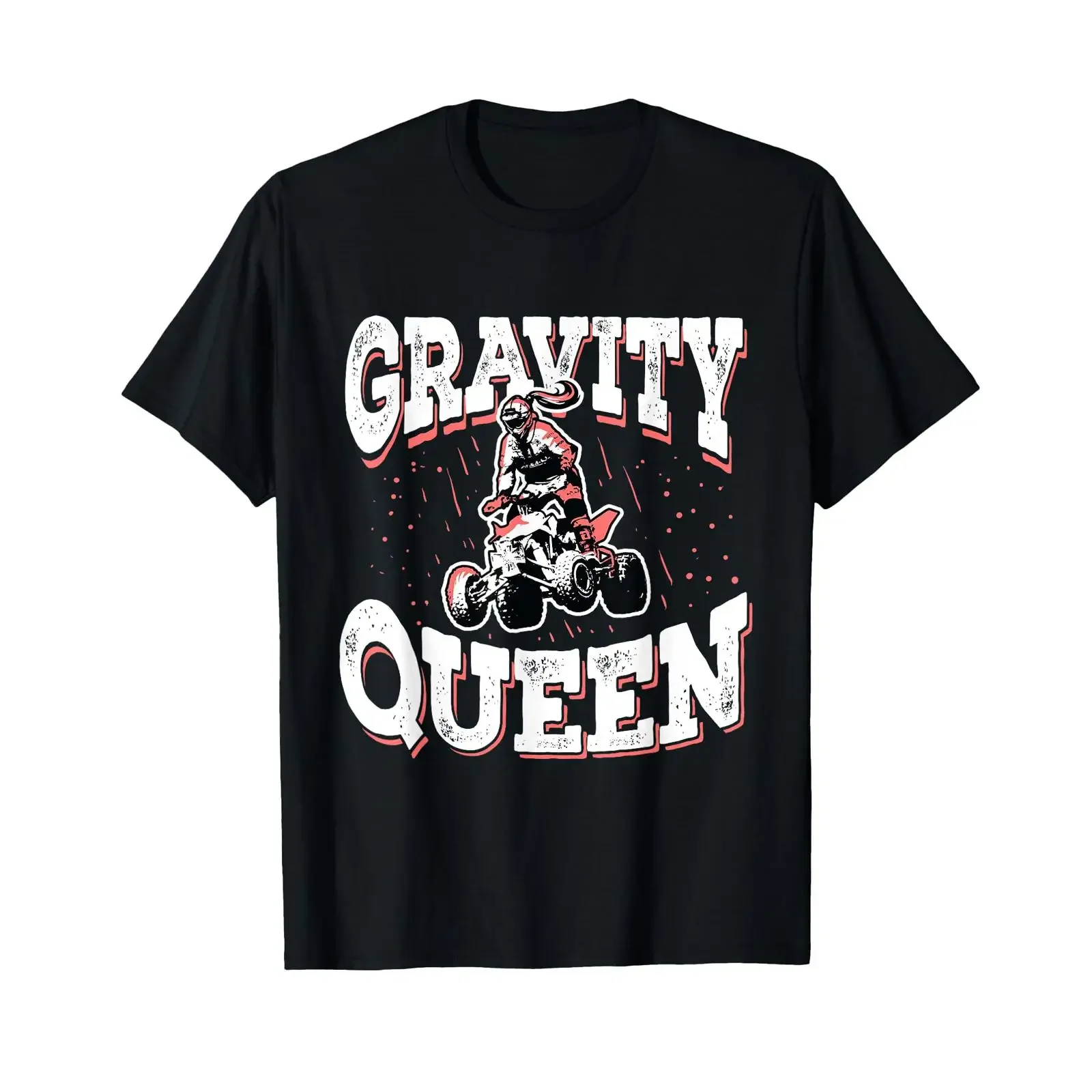 Quad Bike ATV Rider Four Wheeler Gravity Queen T Shirt vintage Washed graphic homme Unisex Versatile fashion designer clothes