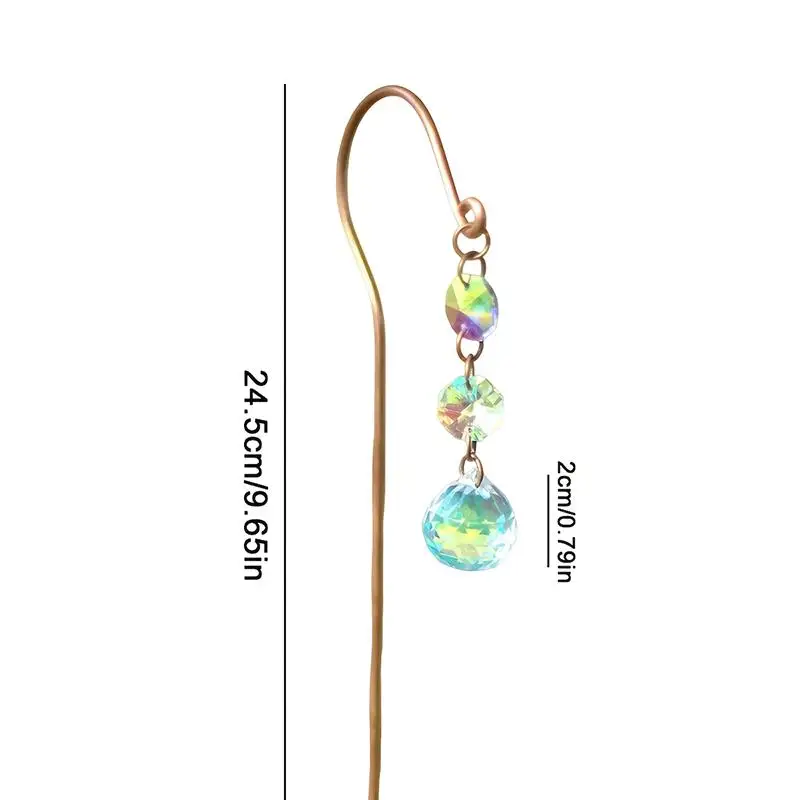 1Pcs POTS Pile Plant Stumps Potted Plants Indoor Outdoor Hanging Decor Garden Lawn Decoration Sun Catcher Crystal Ball Flower