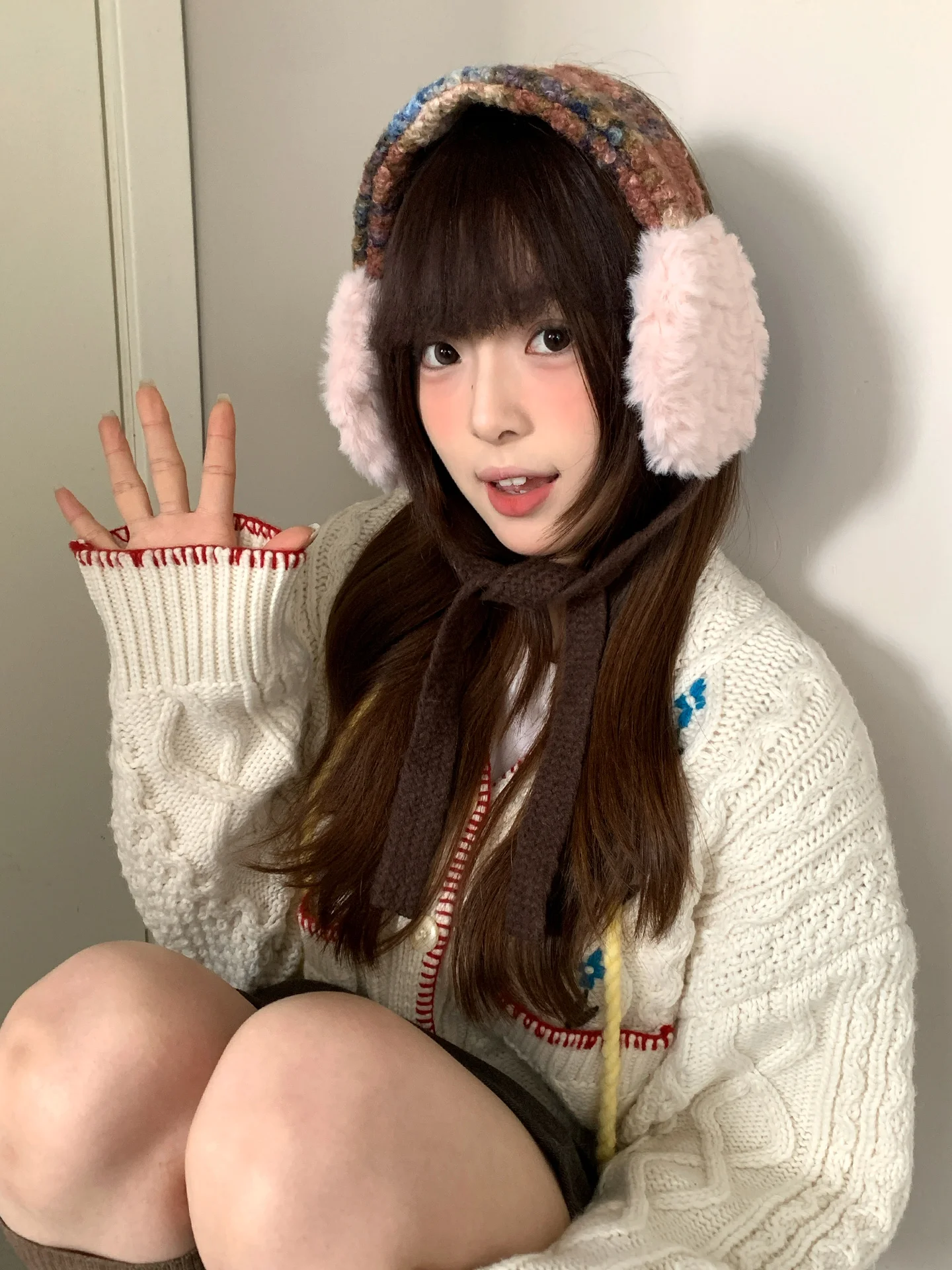 厚みのある豪華なイヤーマフ女性用冬用サイクリングイヤーカバー暖かさ保護防風耐寒性ソフト生地イヤーパッド