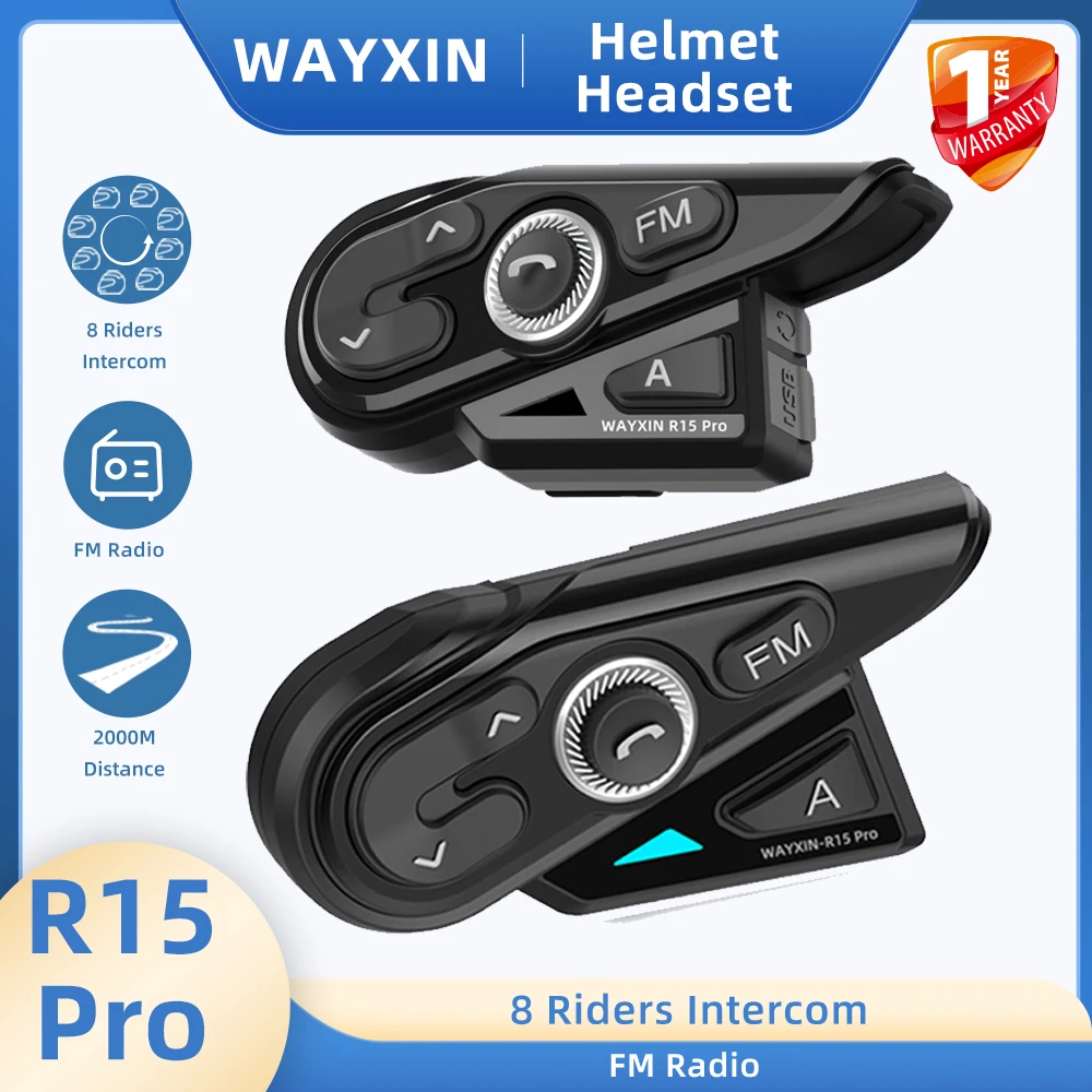 WAYXIN R15 Pro Helmet Headset – חוות דעת מפורטת, שימוש אמיתי ופתרונות למשימות של רוכבי אופנוע