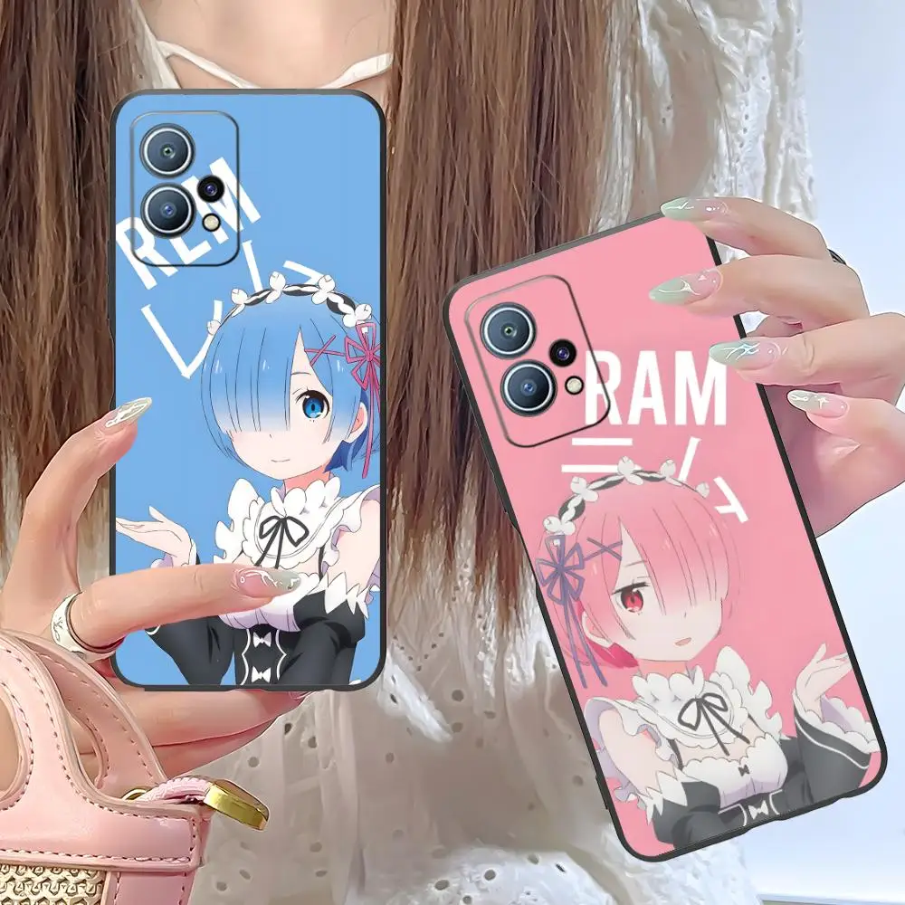 

Чехол для телефона Anime ReZero REM RAM для Huawei P60 P50 P40 P30 P20 P10 P9 P8 Pro Lite Plus с цветной печатью, защитный чехол, роскошный