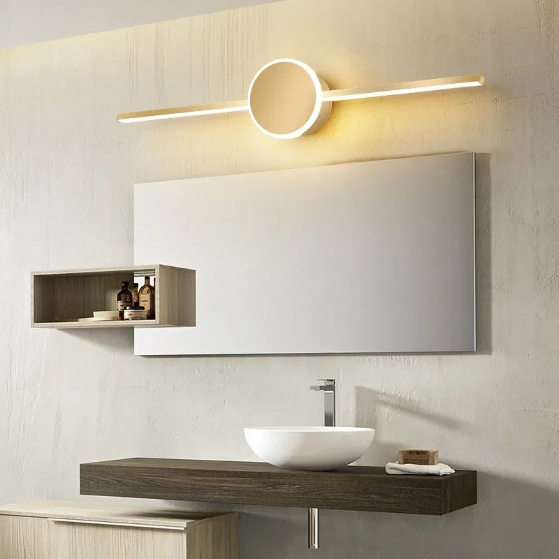 Imagem -04 - Modern Led Wall Sconce para Home Decor Luminária de Alumínio Luminária Luminária para Banheiro Banho Espelho Linha Lâmpada Quarto e Cabeceira