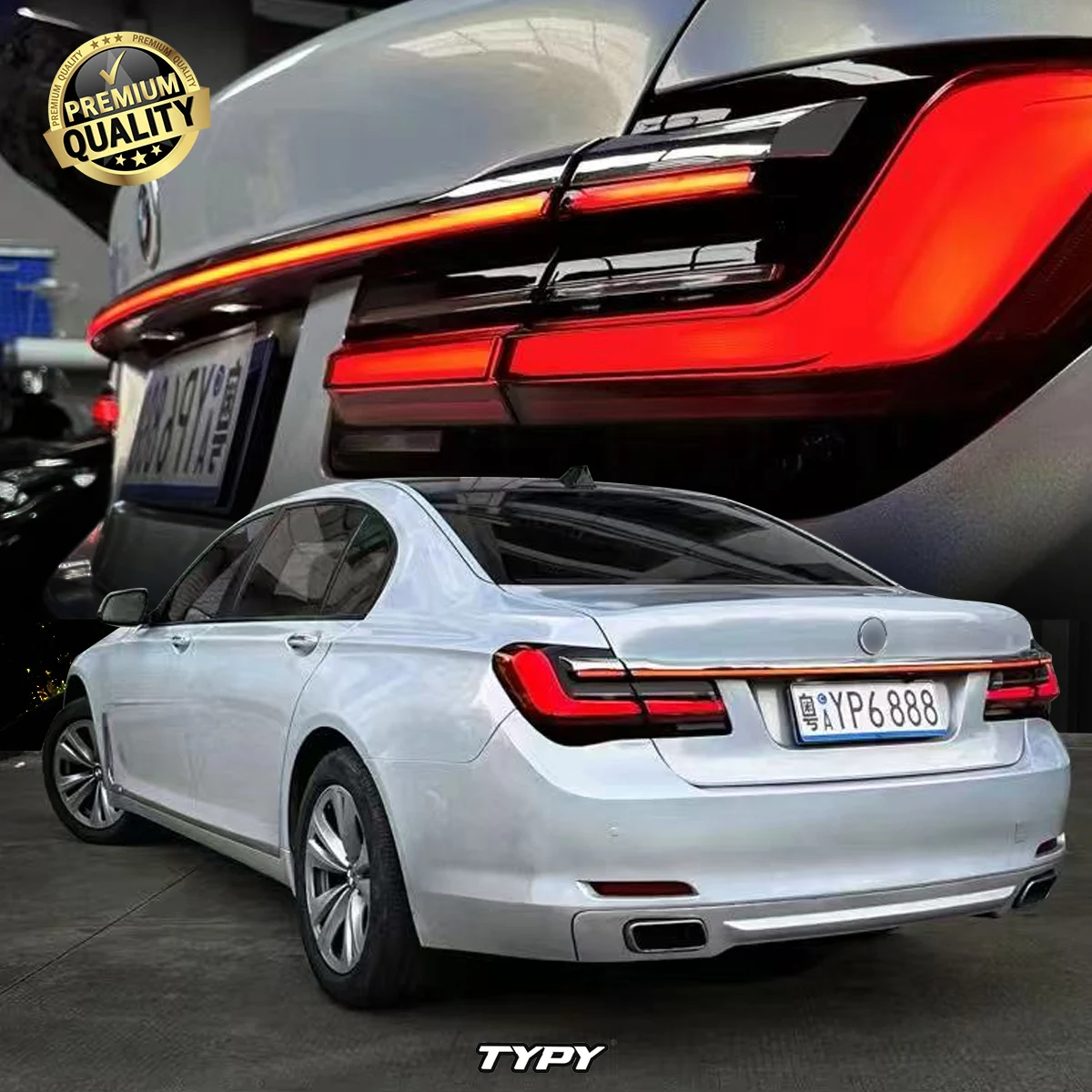 Typy auto led rücklichter für bmw 7 series 2011-2015 f01 f02 auf g12 stil rücklichter upsteck-und spiel autozubehör aufgerüstet