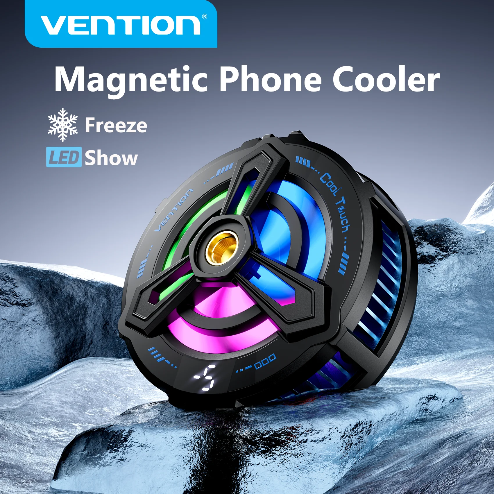 Vention Magnetic Phone Cooler Fast Cooling Game Cooler Cellphone Freeze for Iphone 17 16 Pro Samsung S24 Xiaomi 17 Cooler Radiat