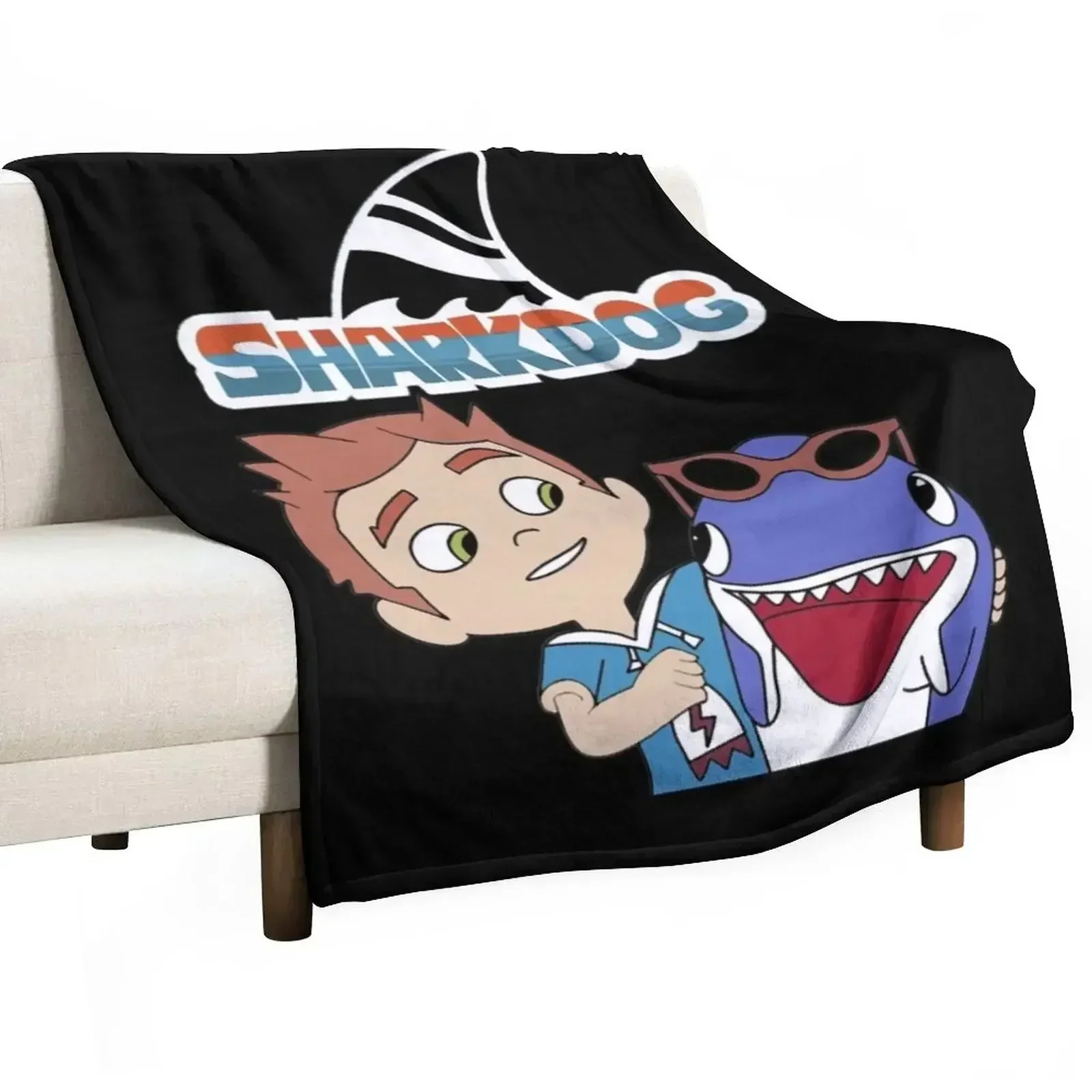 sharkdog max and sharkdog Throw Blanket Portable Lightweight Blanket for Travel Camping