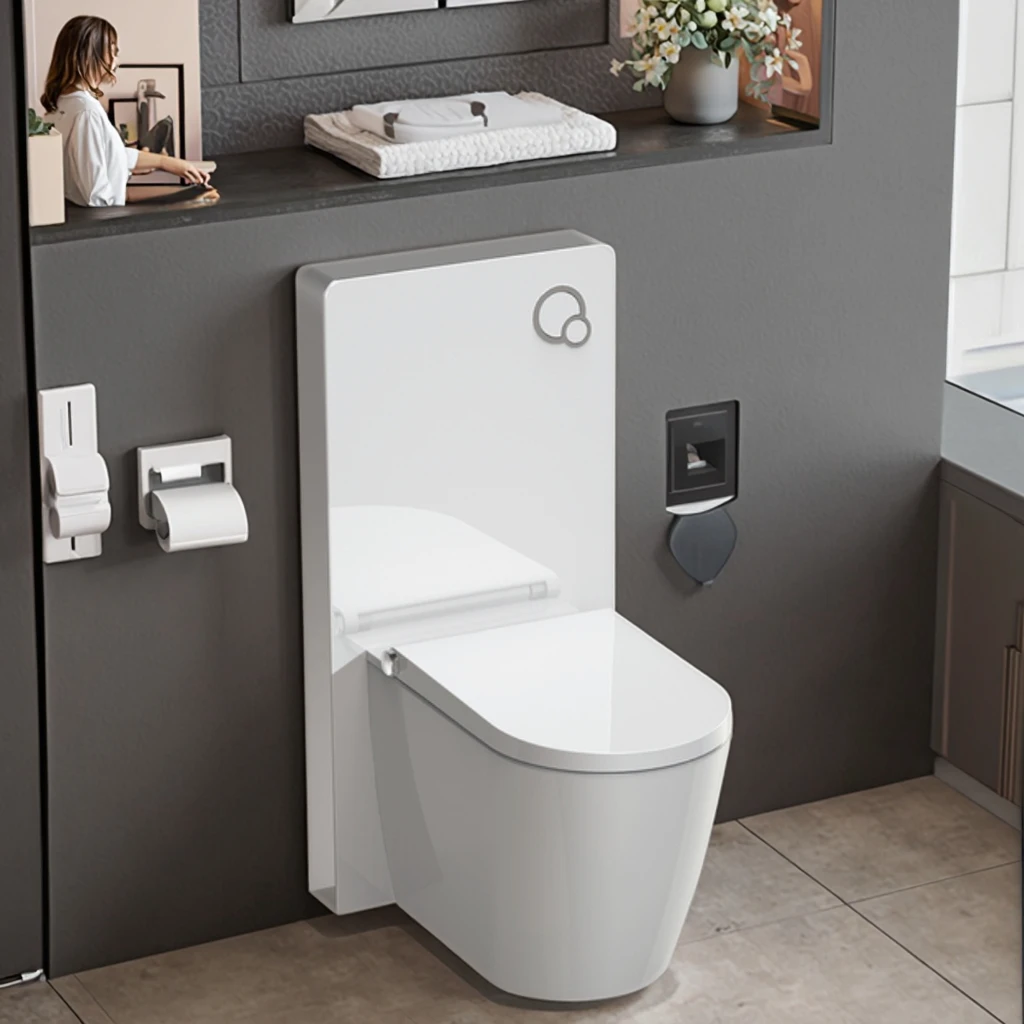 

European Style Shower Toilet Floor Standing Bathroom Automatic Smart Toilet
