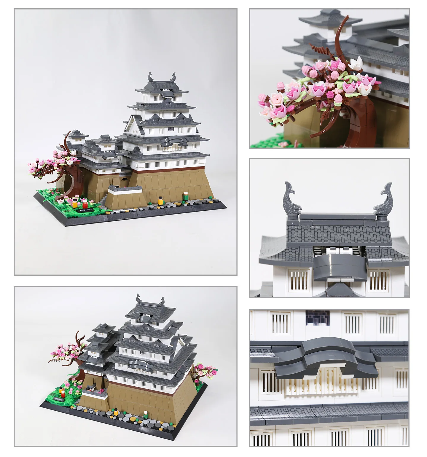 

Japan Historical Architecture Building Block Himeji-jo Castle Construction Model Brick Educational Toys Collection For Gifts