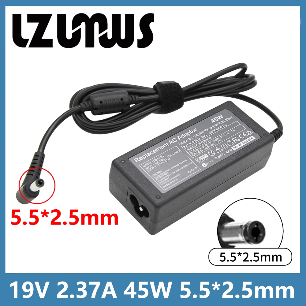 19V 2.37A 45W 5.5*2.5MM Laptop AC Adapter DC Charger For ASUS X555 X555YA X451C X451MA X751 X705U X505B X756 X751NA Power Supply