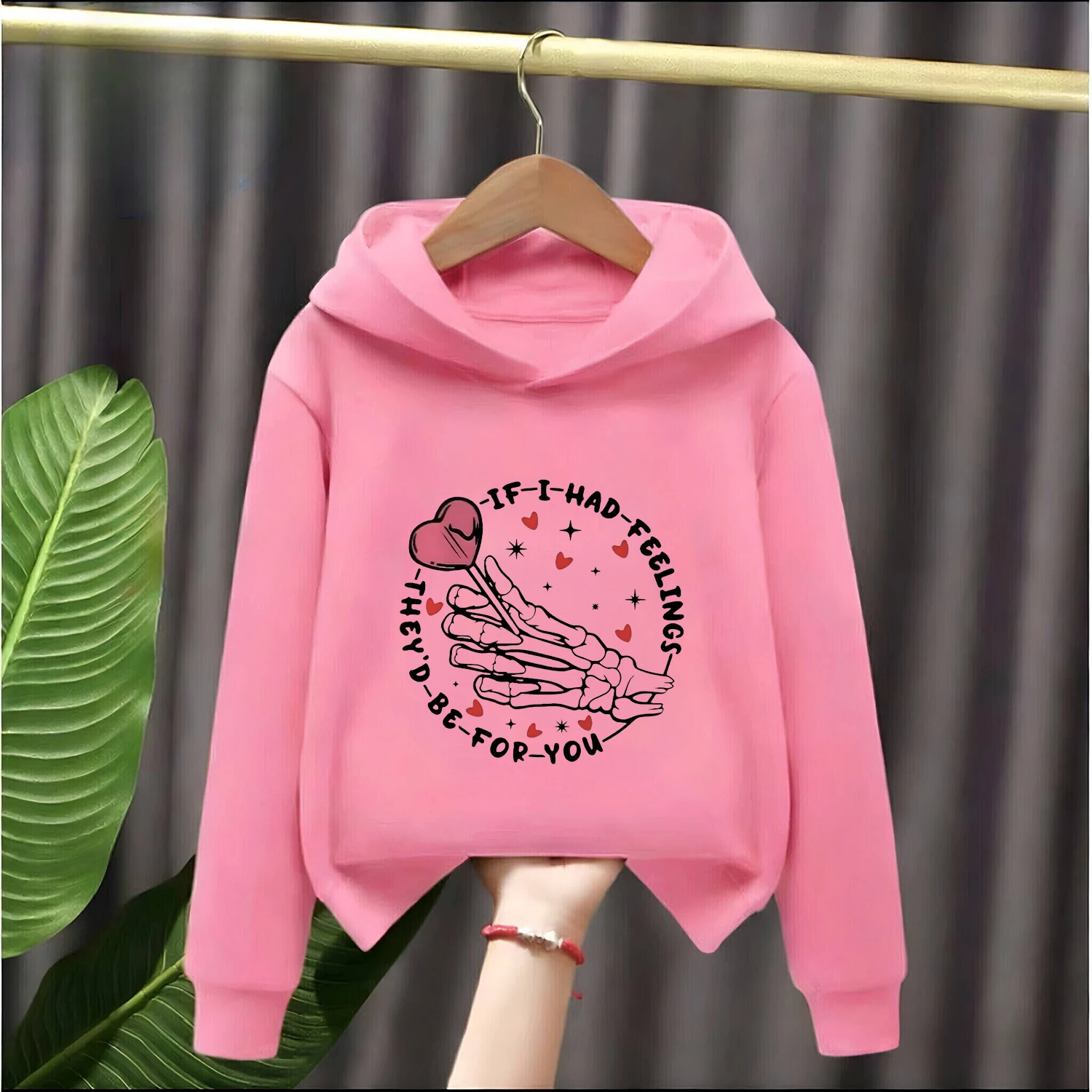 

Soft Disney Hoodie for Kids Cartoon Print Loose Fit Warm Sweatshirt