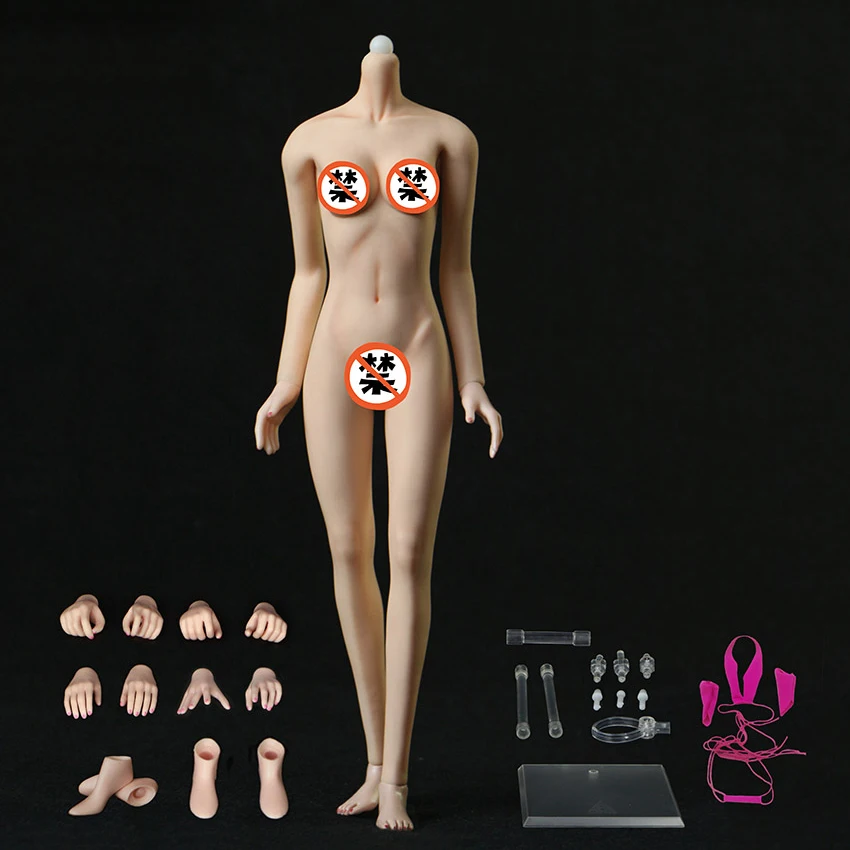 

1/6 JIAOU DOLL JOQ-06C/JOQ-10C Super Flexible Seamless Female Body Metal Skeleton Detachable Foot Model for 1:6 Head Sculpt