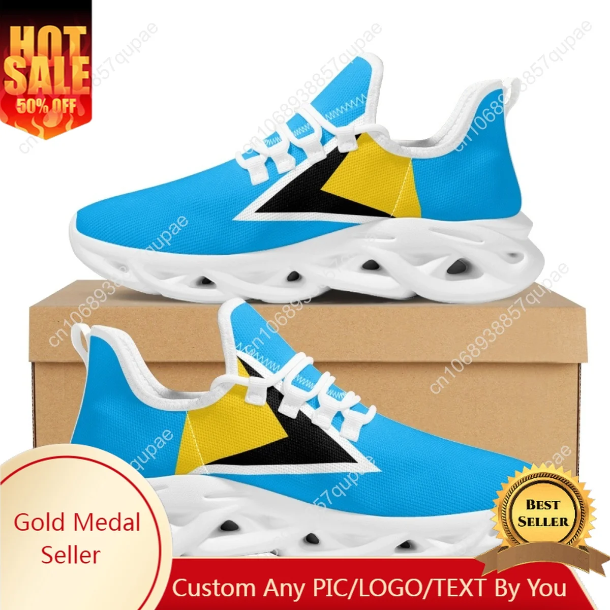 

Saint Luxia Flag Flats Sneakers Shoes Mens Womens Sports Shoes Fashion High Quality DIY Sneaker Custom Made Shoes