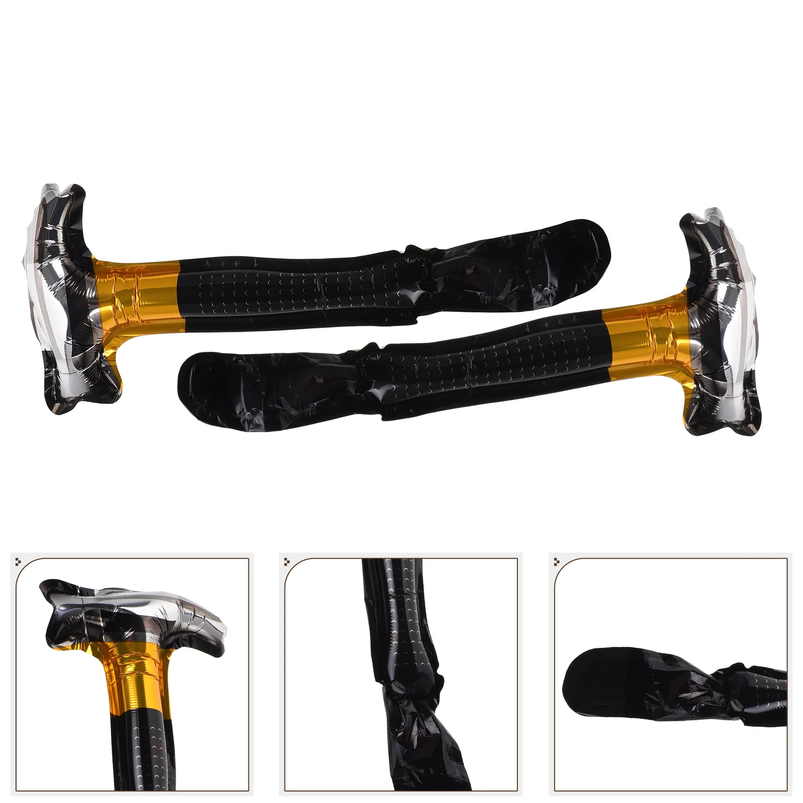 

10 Pcs Balloon Inflator Blow up Hammer Toy Toddler Toys Fake Baby Construction Party Balloons Costume Arch Clown Kit