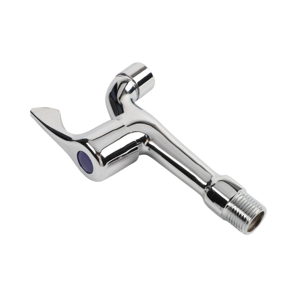 Single Handle Mixer Wall Mounted Faucet For Home Laundry Long Beak Pointed Beak Thickened Brass Material Precise Water Flow
