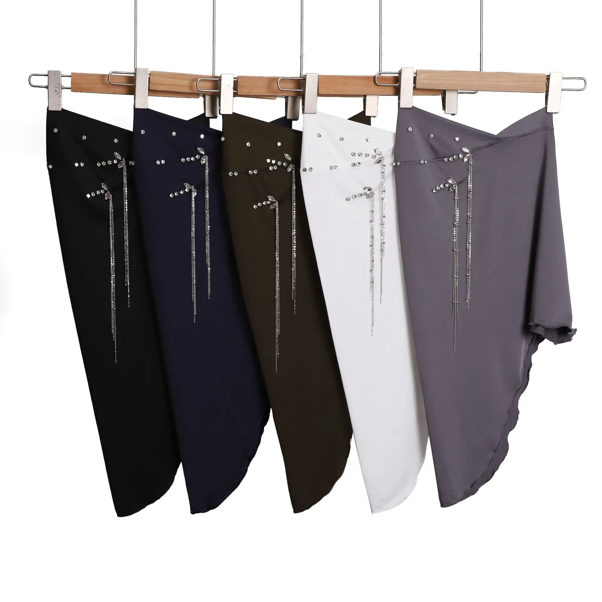 Pañuelo para la cabeza Amira de una pieza con diamantes de lujo para mujer, Hijab musulmán, bufanda instantánea, turbante islámico, Niqab, Nikab, sombrero para envolver la cabeza, listo para tirar