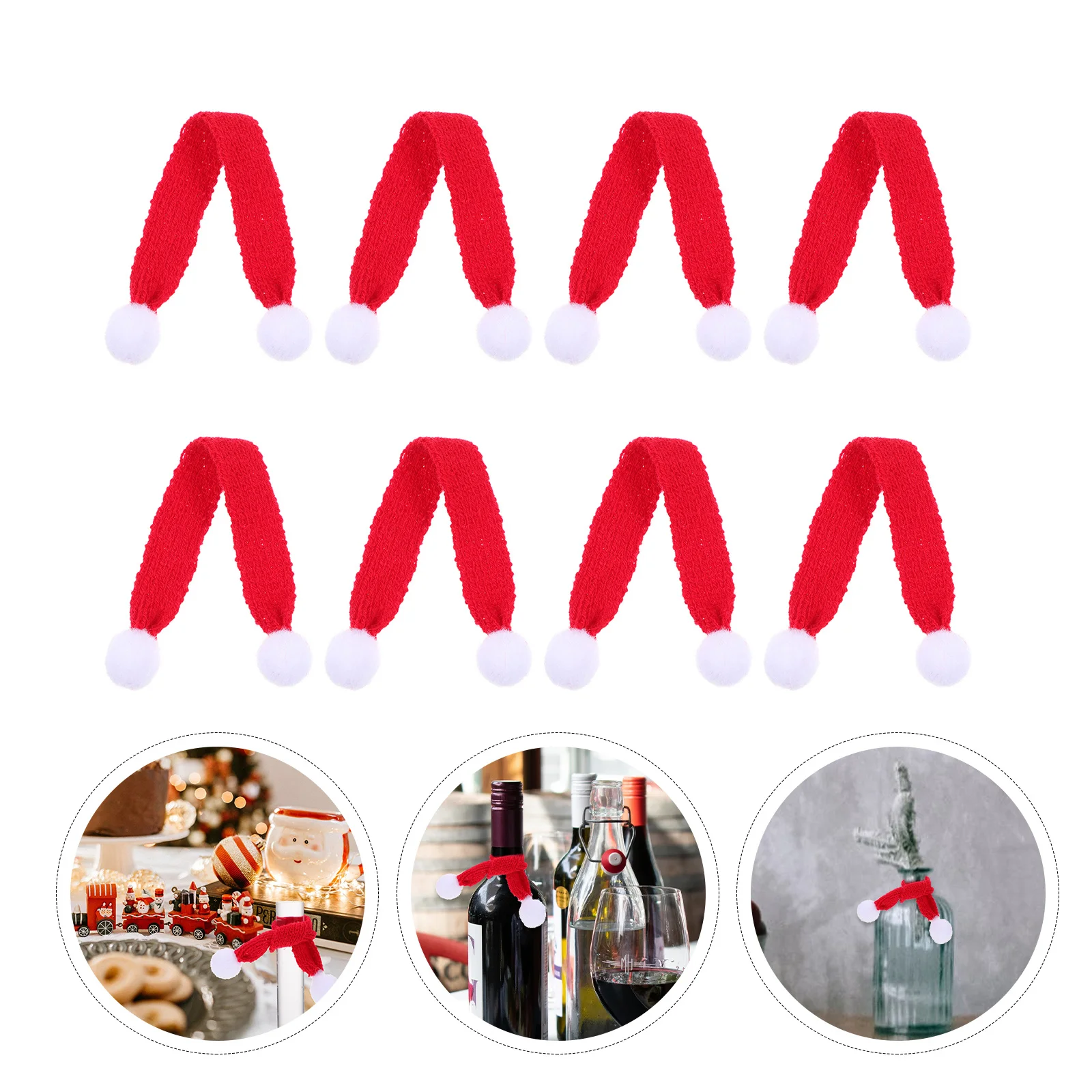 10 pçs adorável mini lenços acessórios de natal design multifuncional cores vibrantes perfeito para sessões de fotos