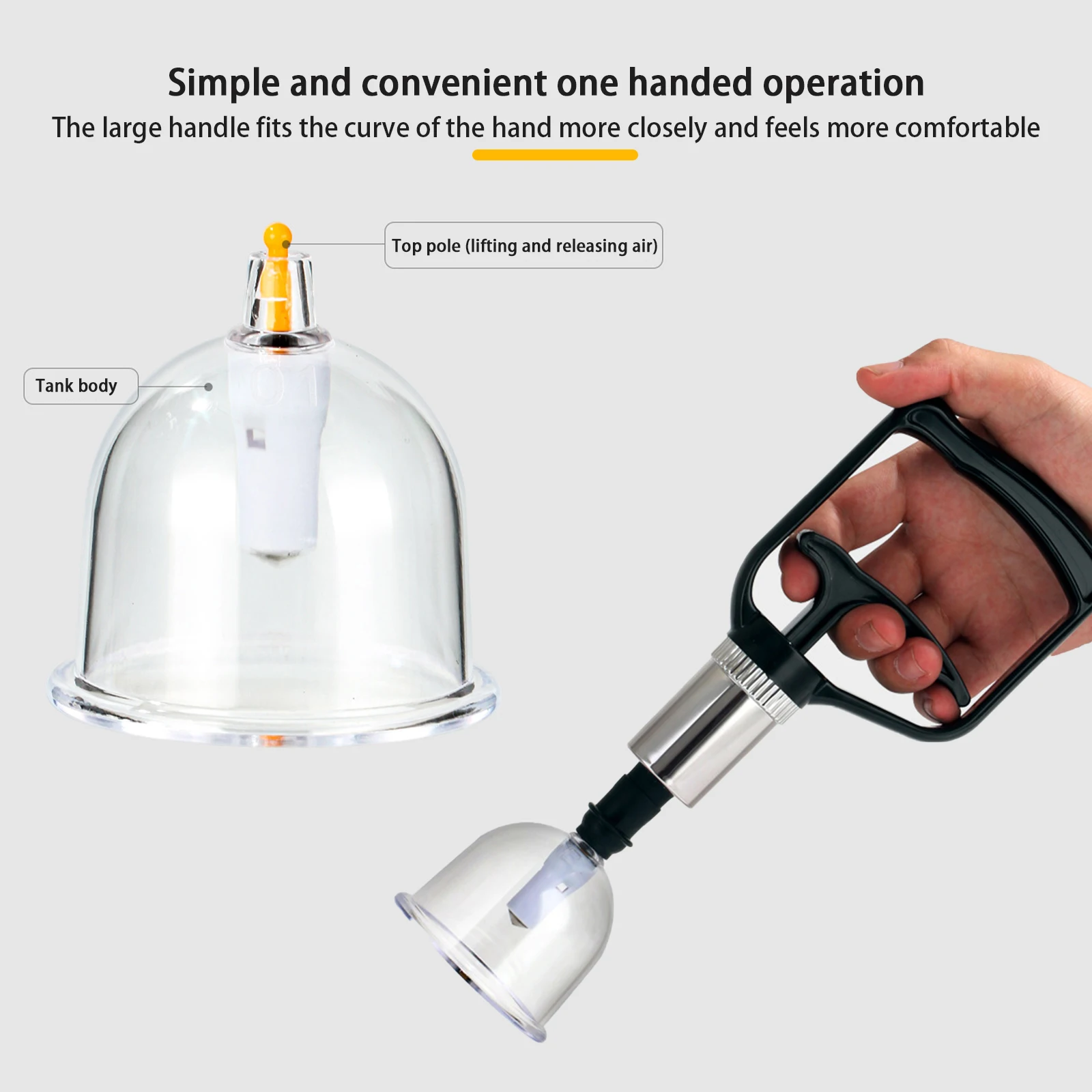 12/22 Cups Cupping Set for Massage Chinese Cupping Kit with Hand Pump Suction Cup Set High-quality Vacuum Cupper